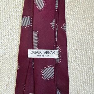Giorgio Armani Burgundy and Gray Tie
Valentino, black and tan 
Great condition